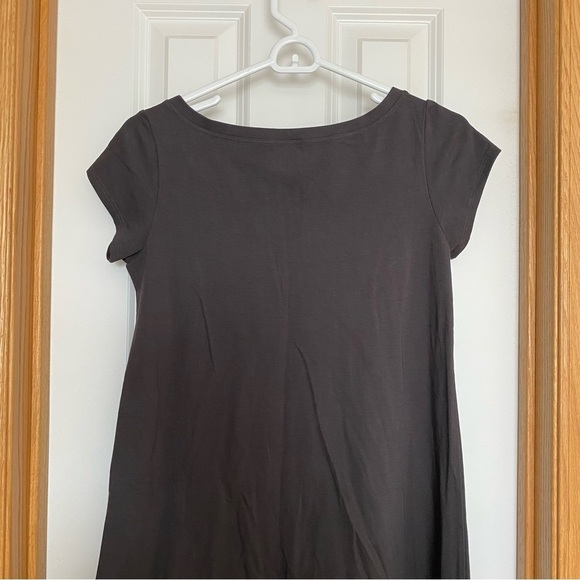 Eileen Fisher Dark Grey Shirt Dress Size Petite Small - Picture 7 of 9